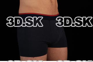 Lower body of Ross in black underwear 0008